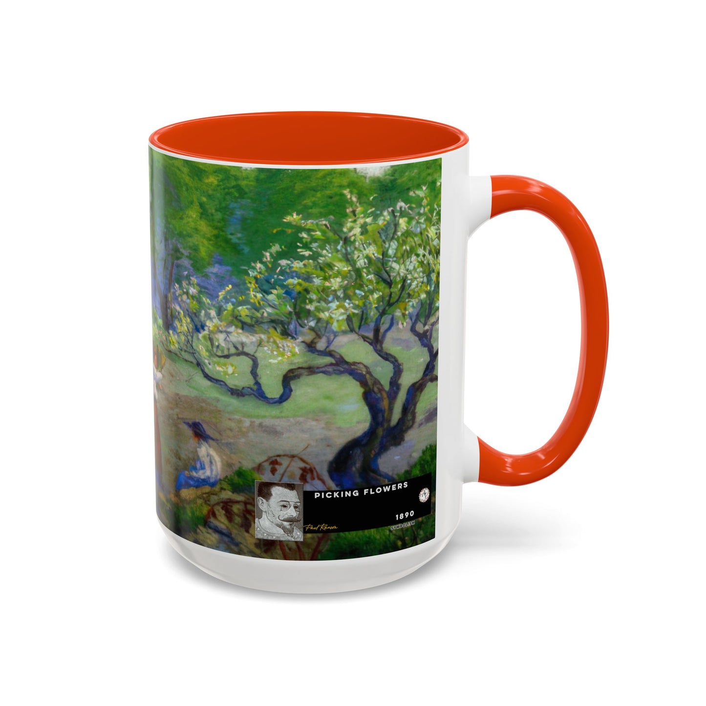 Ranson, Paul - Picking Flowers (1890) - Colorful Accent Mugs