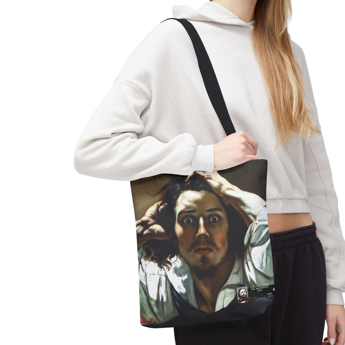 Courbet, Gustave - The Desperate Man (1843) - Tote Bag