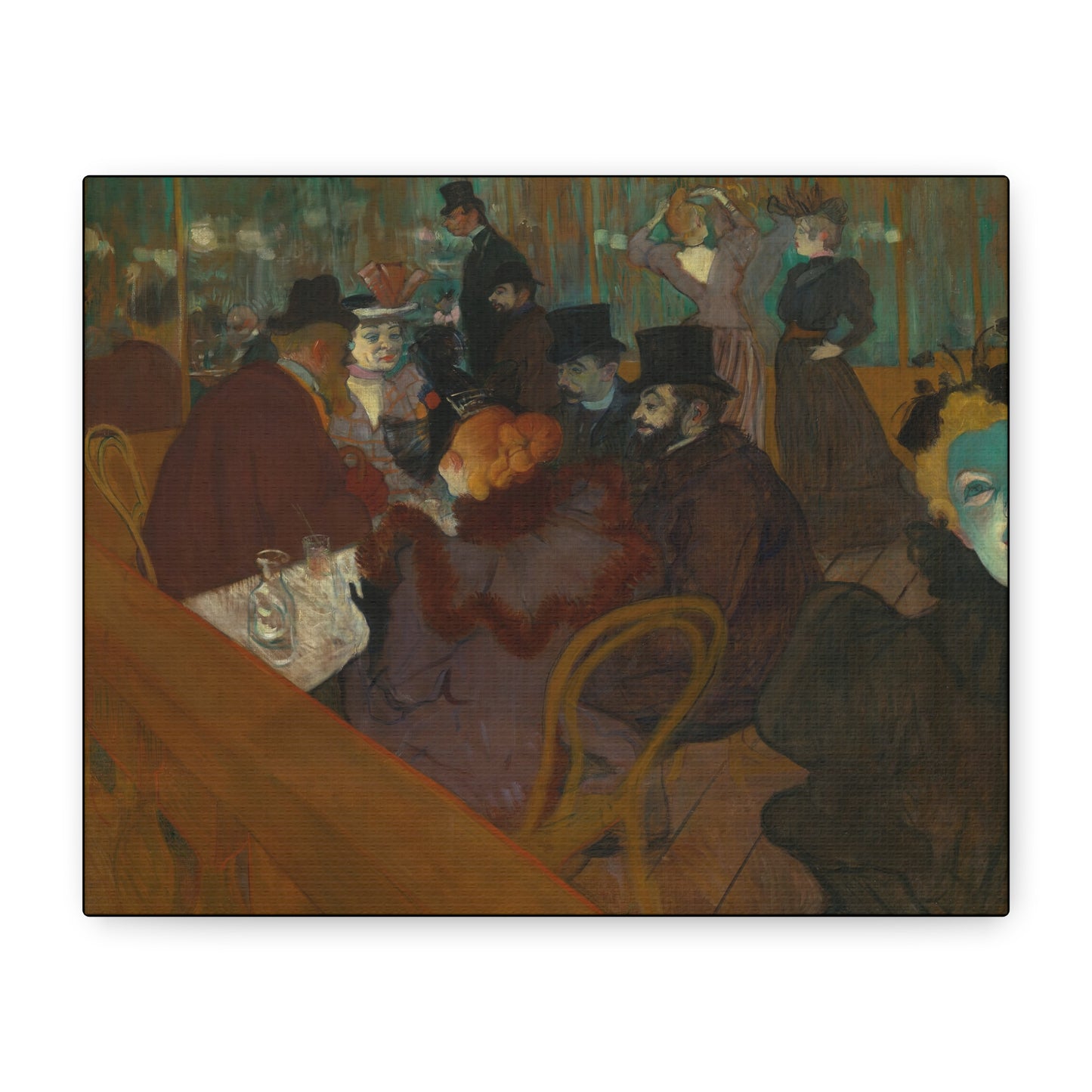 Lautrec, Henri - At the Moulin Rouge (1892) - Canvas Block, unframed
