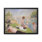 Seurat, Georges - Bathers at Asnières (1884) - Matte Canvas, Framed