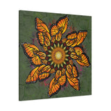 Monarch Butterfly Mandala A - Canvas