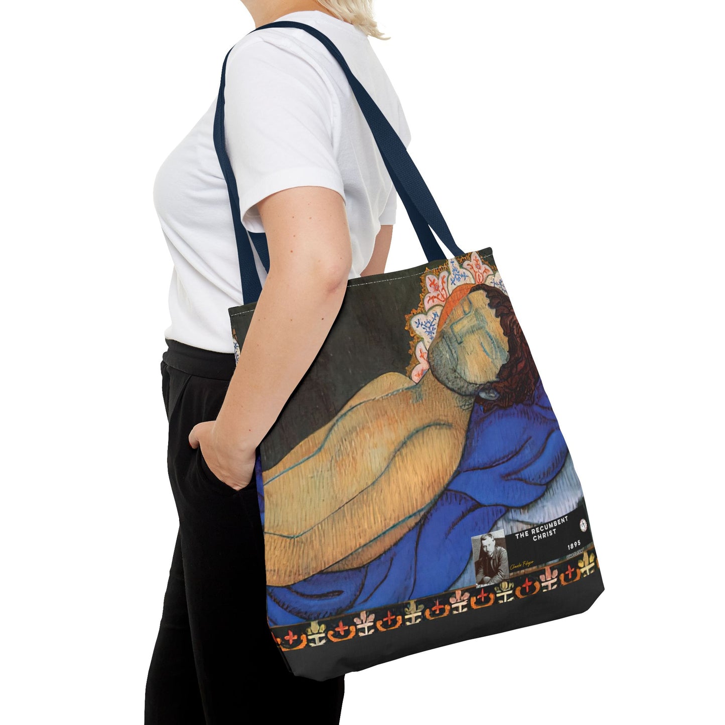 Filiger, Charles - The Recumbent Christ (1895) - Tote Bag