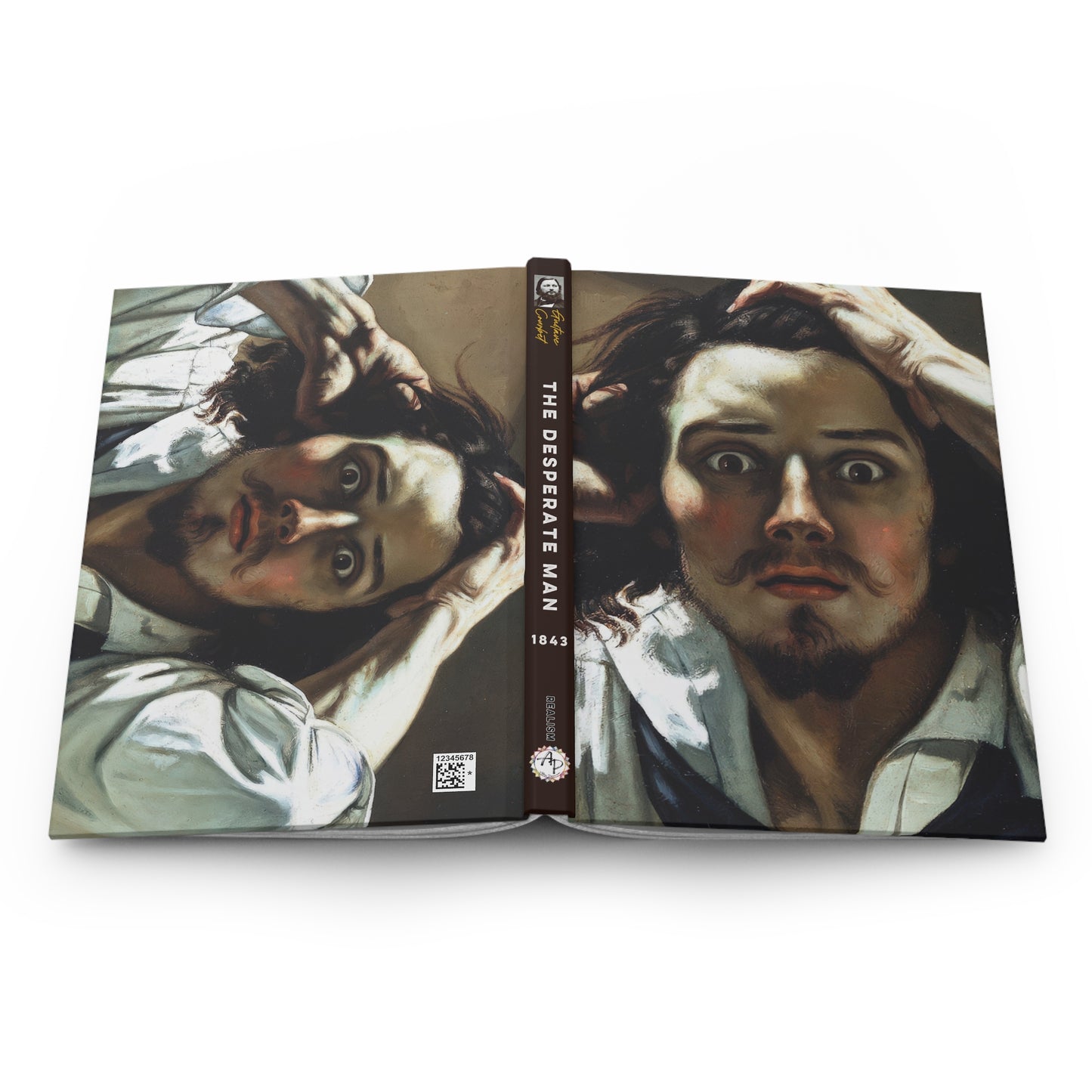 Courbet, Gustave - The Desperate Man (1843) - Hardcover Journal Matte