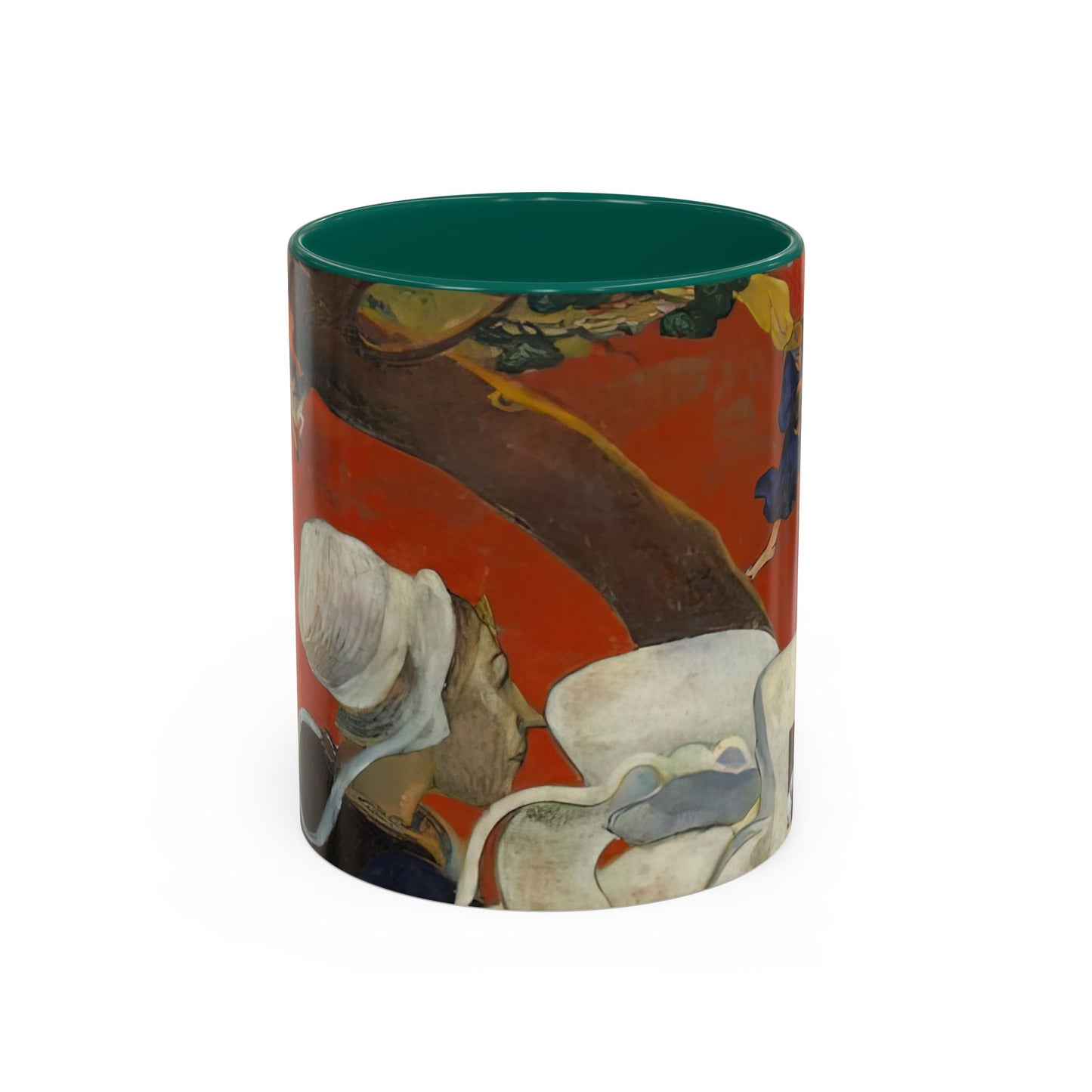 Gauguin, Paul - Vision of the Sermon (Jacob Wrestling with the Angel) (1888) - Colorful Accent Mugs