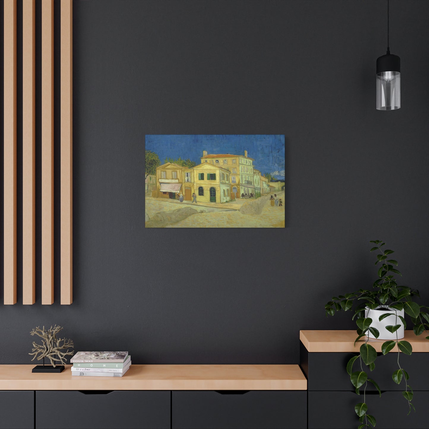 Van Gogh, Vincent - The Yellow House (1888)- Canvas Block, unframed