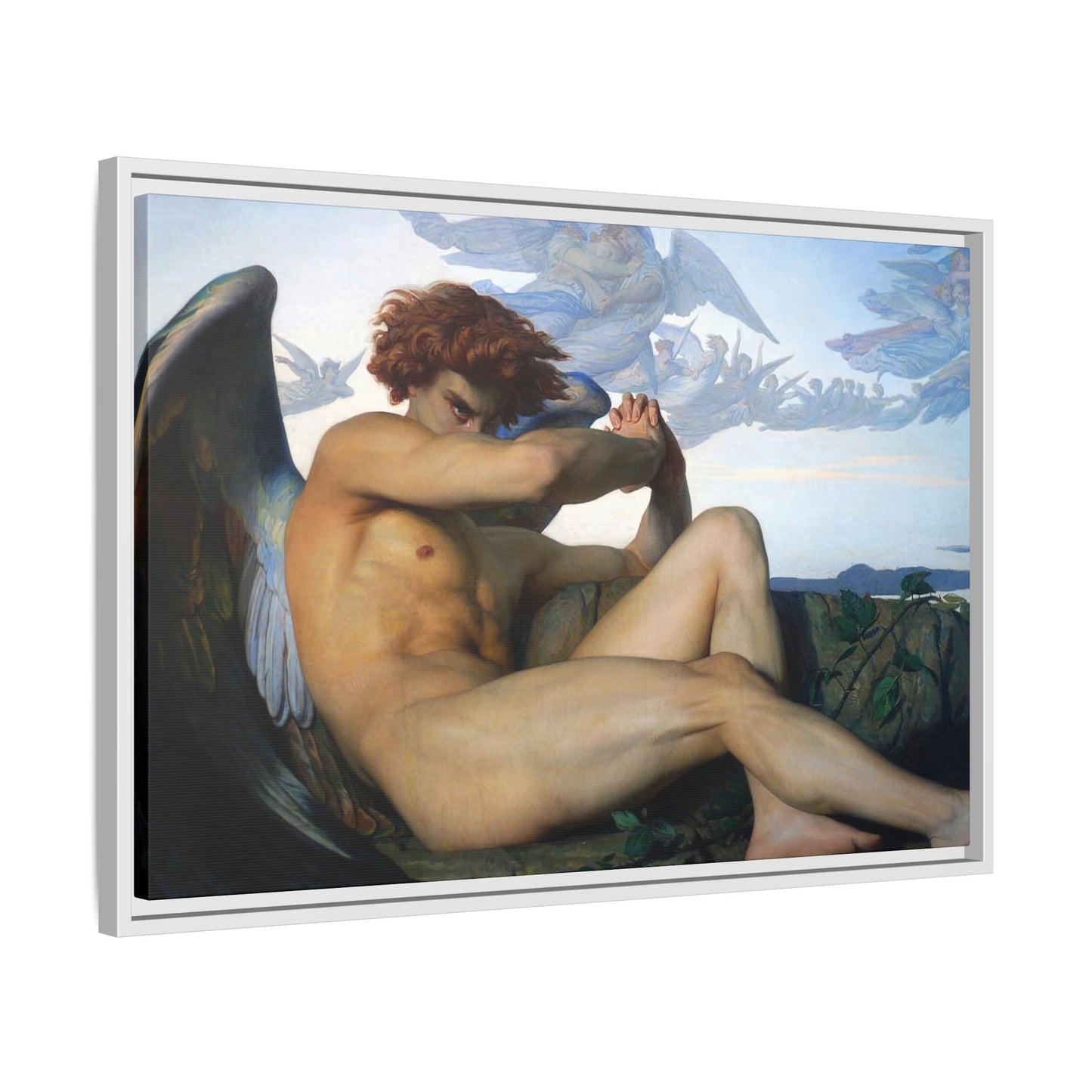 Cabanel, Alexandre - The Fallen Angel (1847) - Matte Canvas, Framed