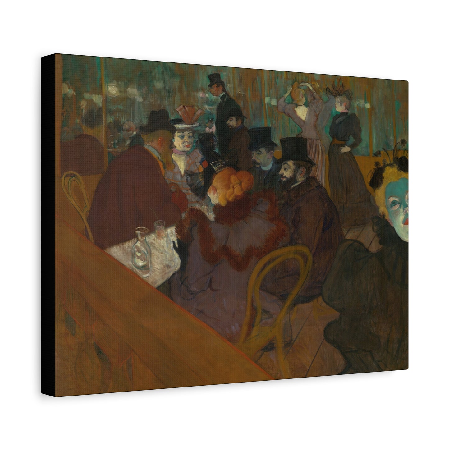 Lautrec, Henri - At the Moulin Rouge (1892) - Canvas Block, unframed