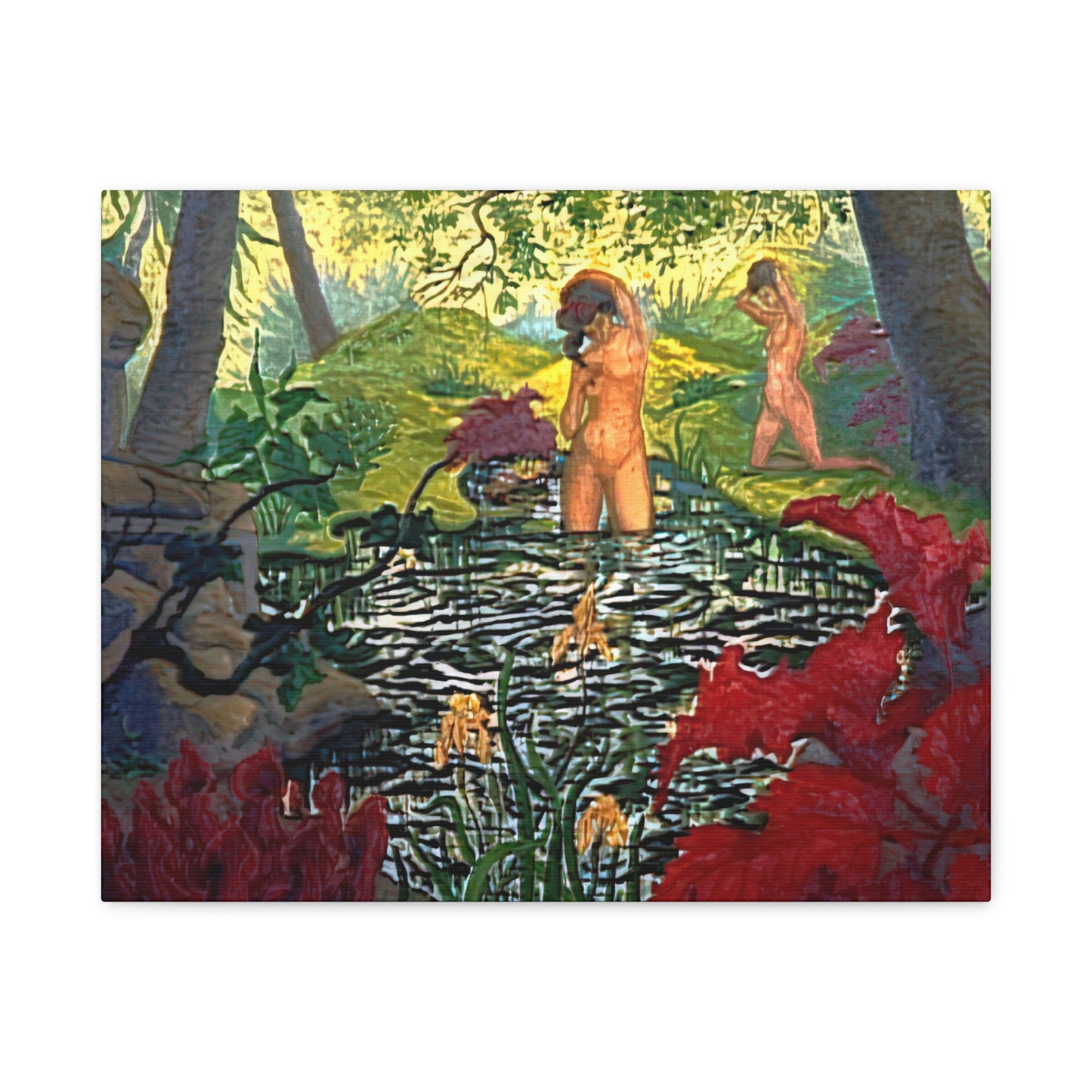 Ranson, Paul - The Lotus Bather (1906) - Canvas Block, unframed
