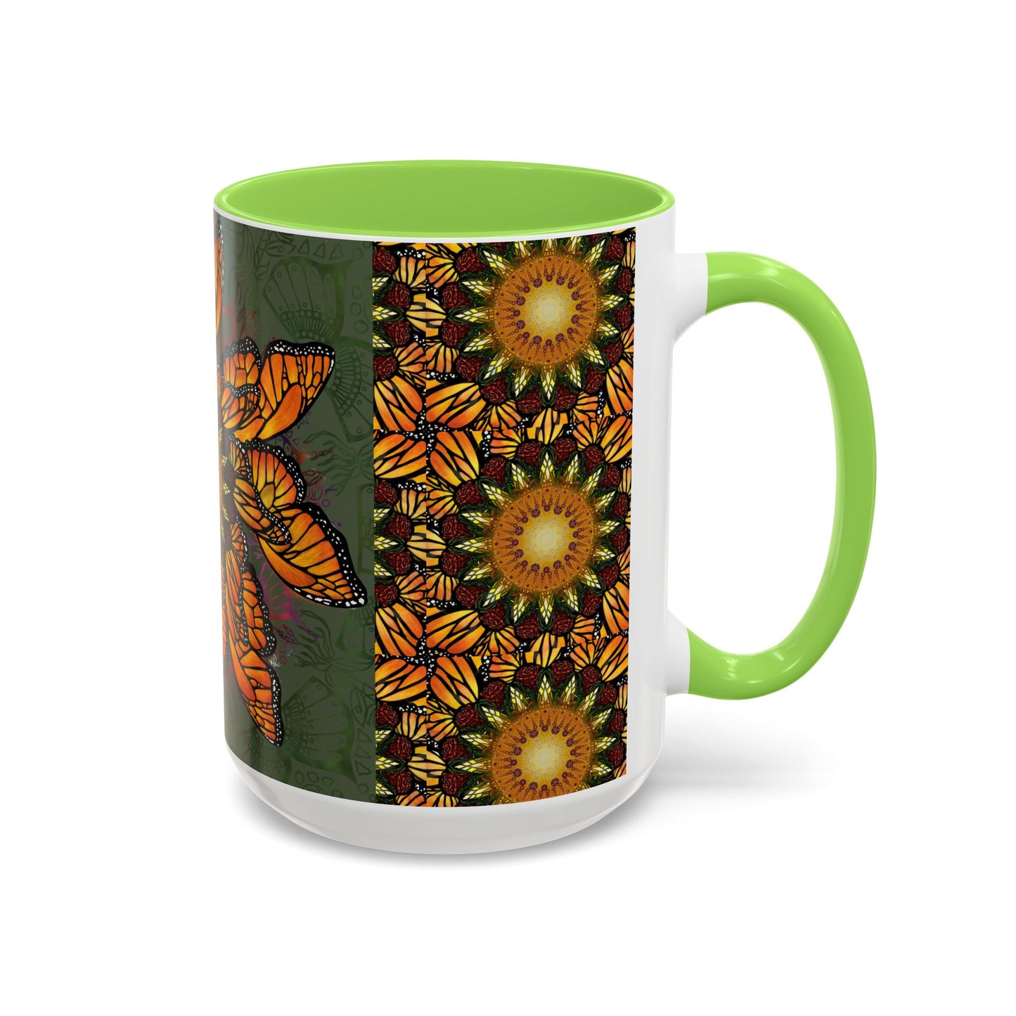 Pacio, Adam - Monarch Butterfly Mandala - Colorful Accent Mugs