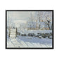 Monet, Claude - The Magpie (1868) - Matte Canvas, Framed