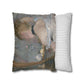 Morisot, Berthe - Woman at Her Toilette (1880) - Suede Square Pillowcase