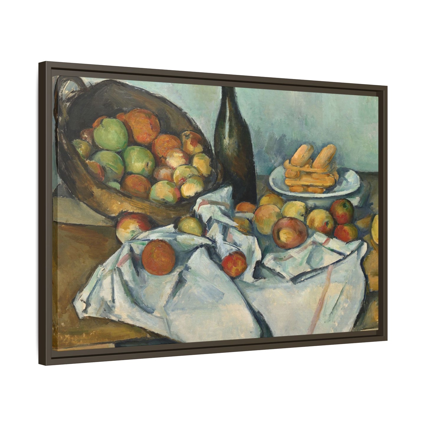 Cézanne, Paul - Basket of Apples (1893) - Matte Canvas, Framed