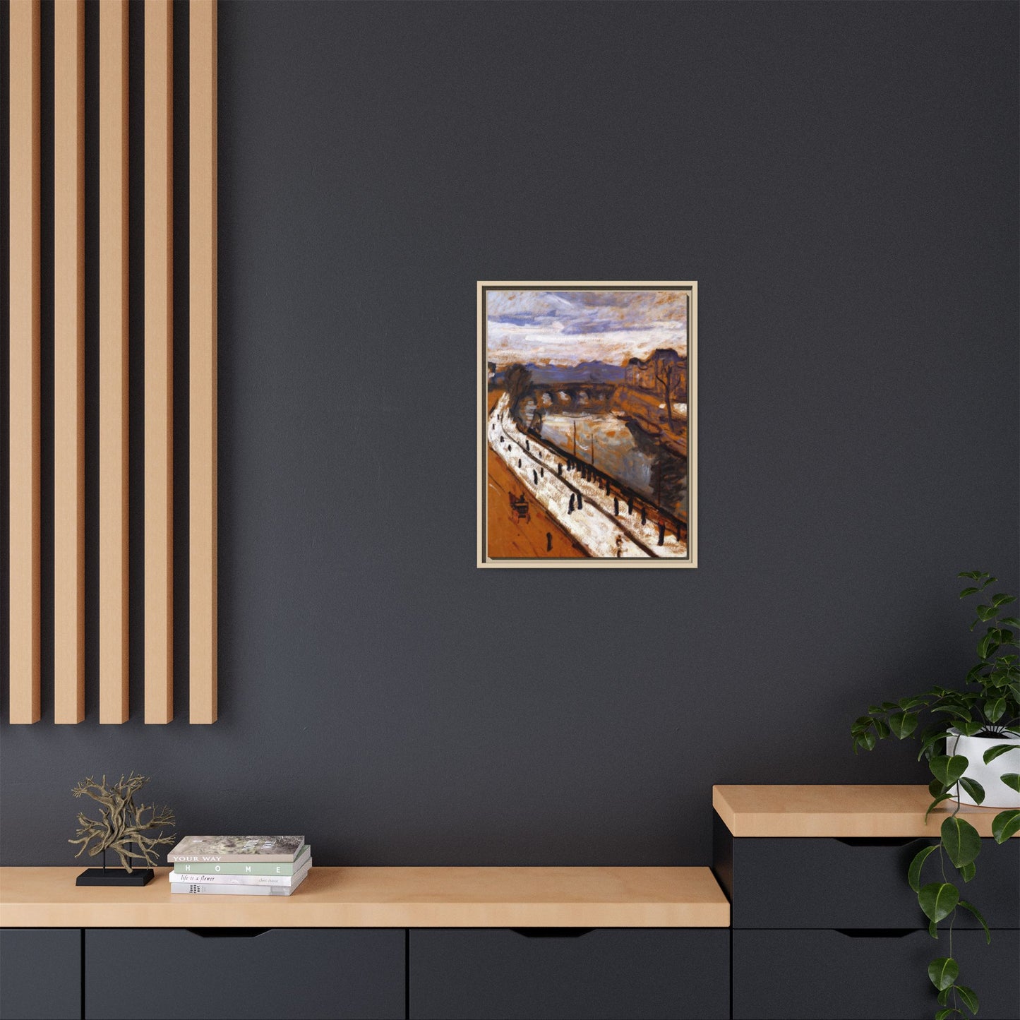 Marquet, Albert - Quai des Grands-Augustins (1905) - Matte Canvas, Framed