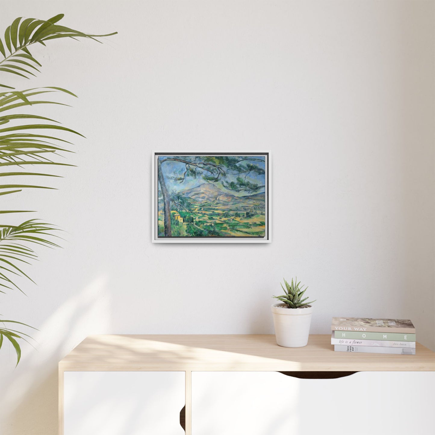 Cézanne, Paul - Mont Sainte-Victoire with Large Pine (1887) - Matte Canvas, Framed