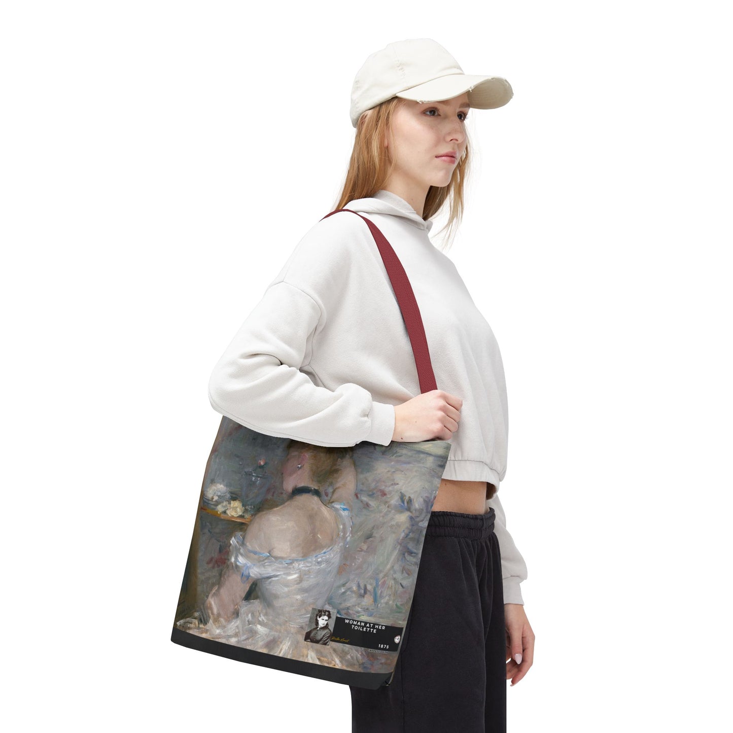 Morisot, Berthe - Woman at Her Toilette (1880) - Tote Bag