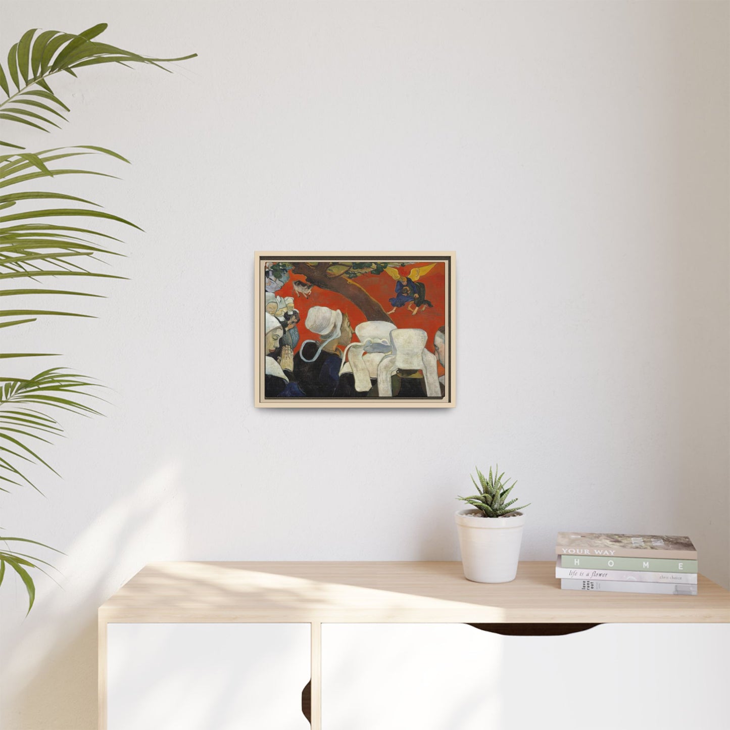 Gauguin, Paul - Vision of the Sermon (Jacob Wrestling with the Angel) (1888) - Matte Canvas, Framed