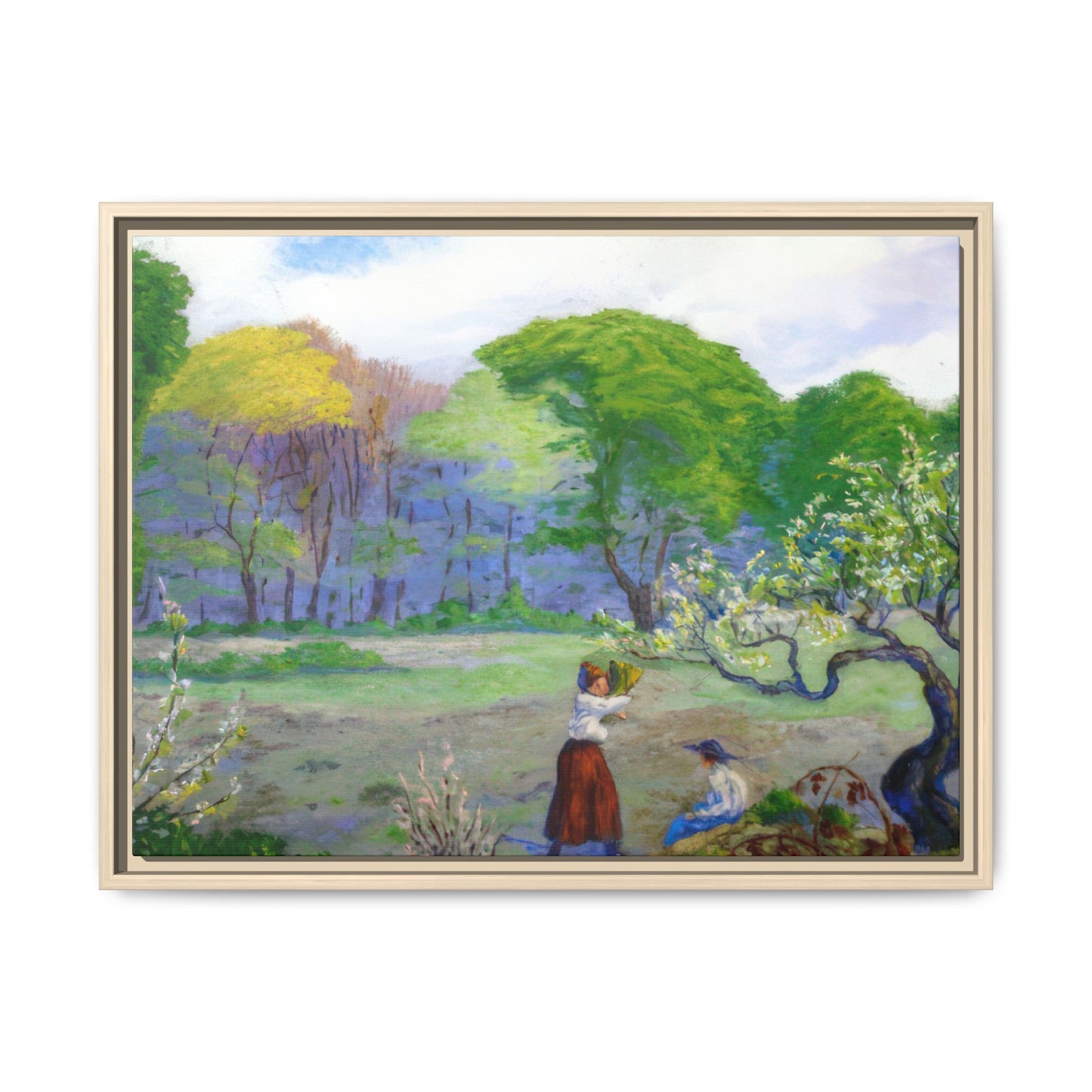 Ranson, Paul - Picking Flowers (1890) - Matte Canvas, Framed