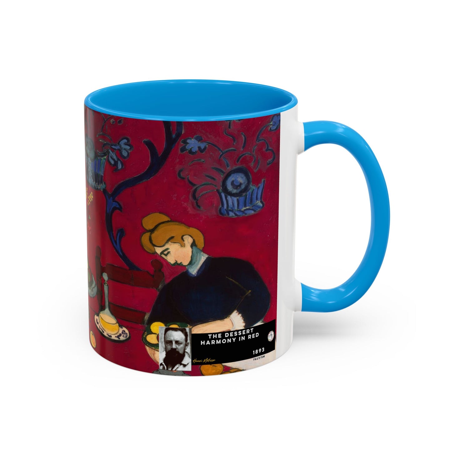 Matisse, Henri - The Dessert Harmony in Red (1908) - Colorful Accent Mugs