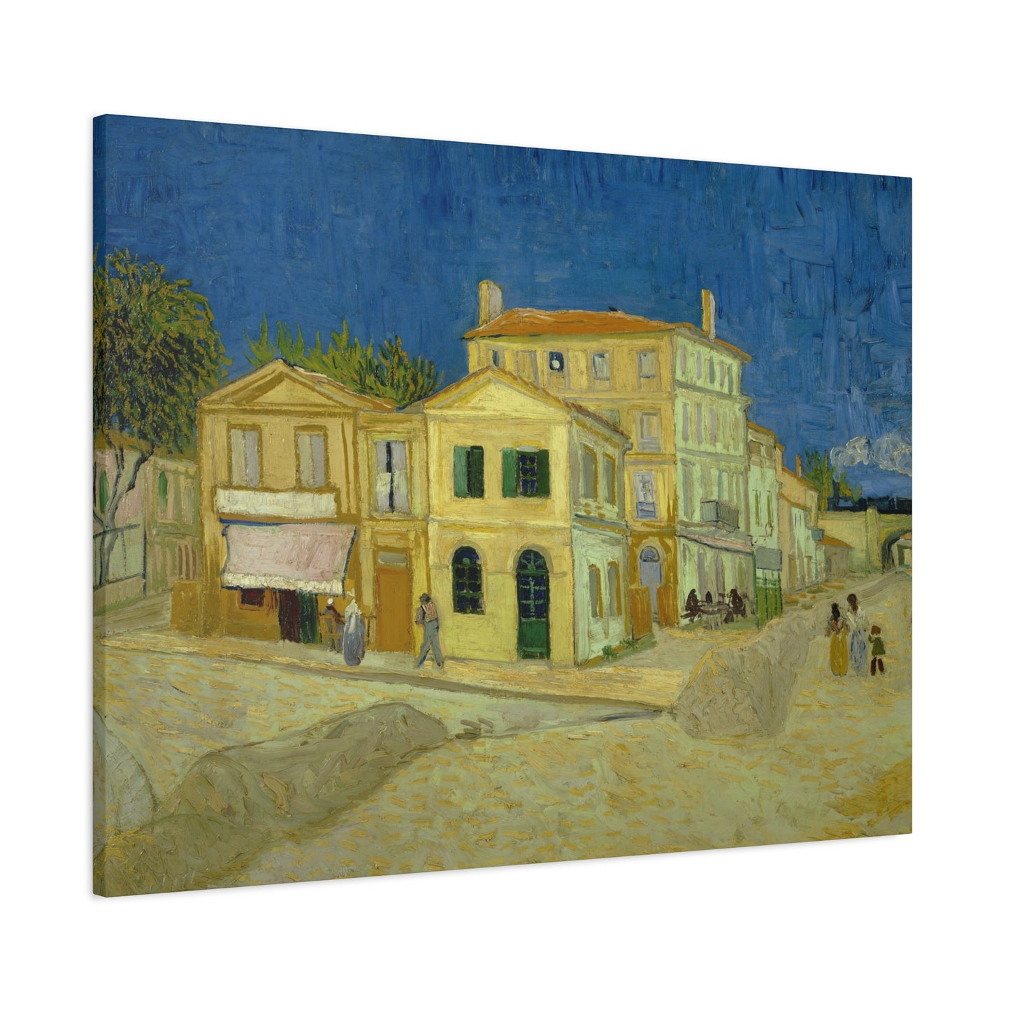 Van Gogh, Vincent - The Yellow House (1888)- Canvas Block, unframed