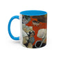 Gauguin, Paul - Vision of the Sermon (Jacob Wrestling with the Angel) (1888) - Colorful Accent Mugs