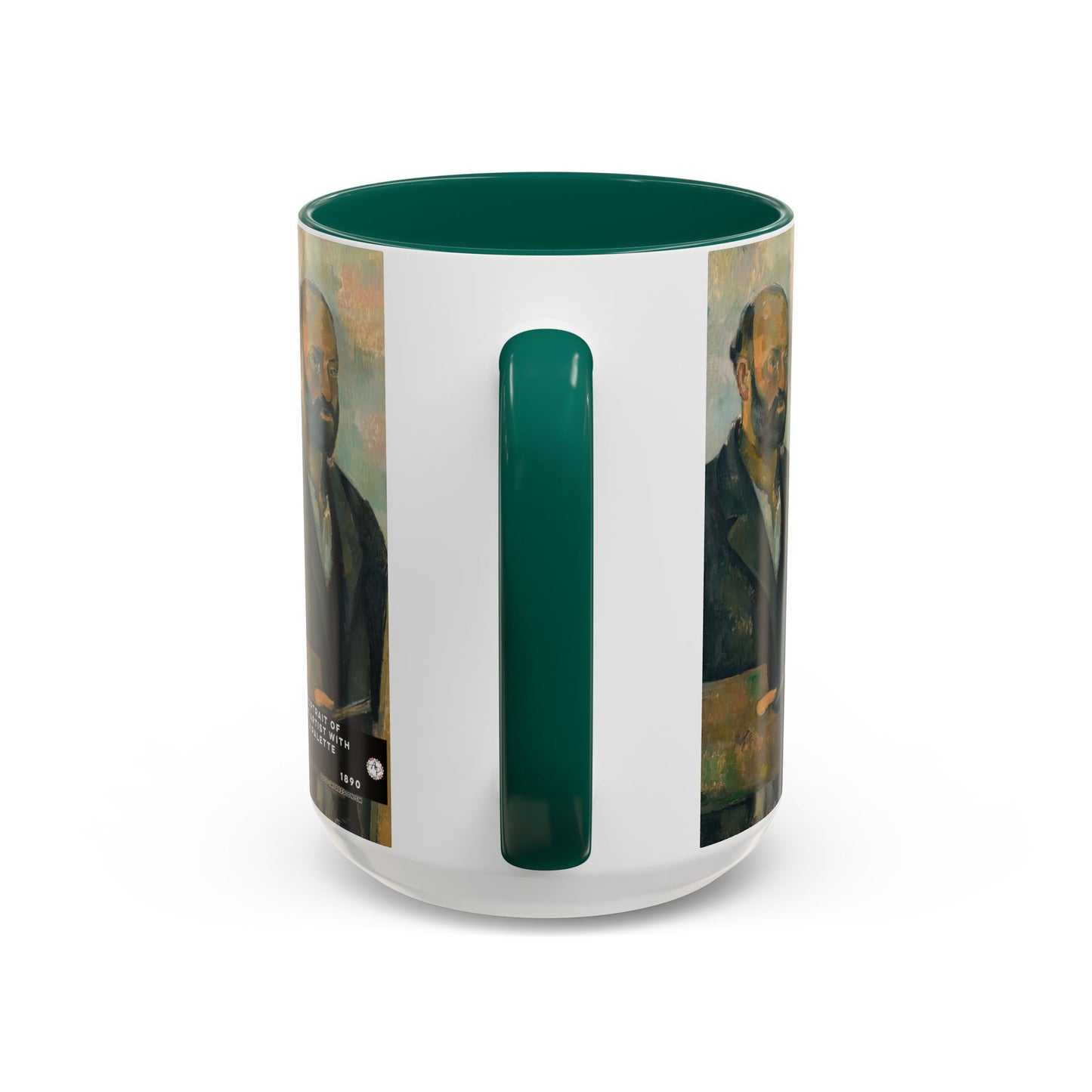 Cézanne, Paul - Portrait of the Artist with a Palette (1890) - Colorful Accent Mugs