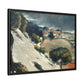 Cézanne, Paul - L’Estaque, Melting Snow (1870) - Matte Canvas, Framed