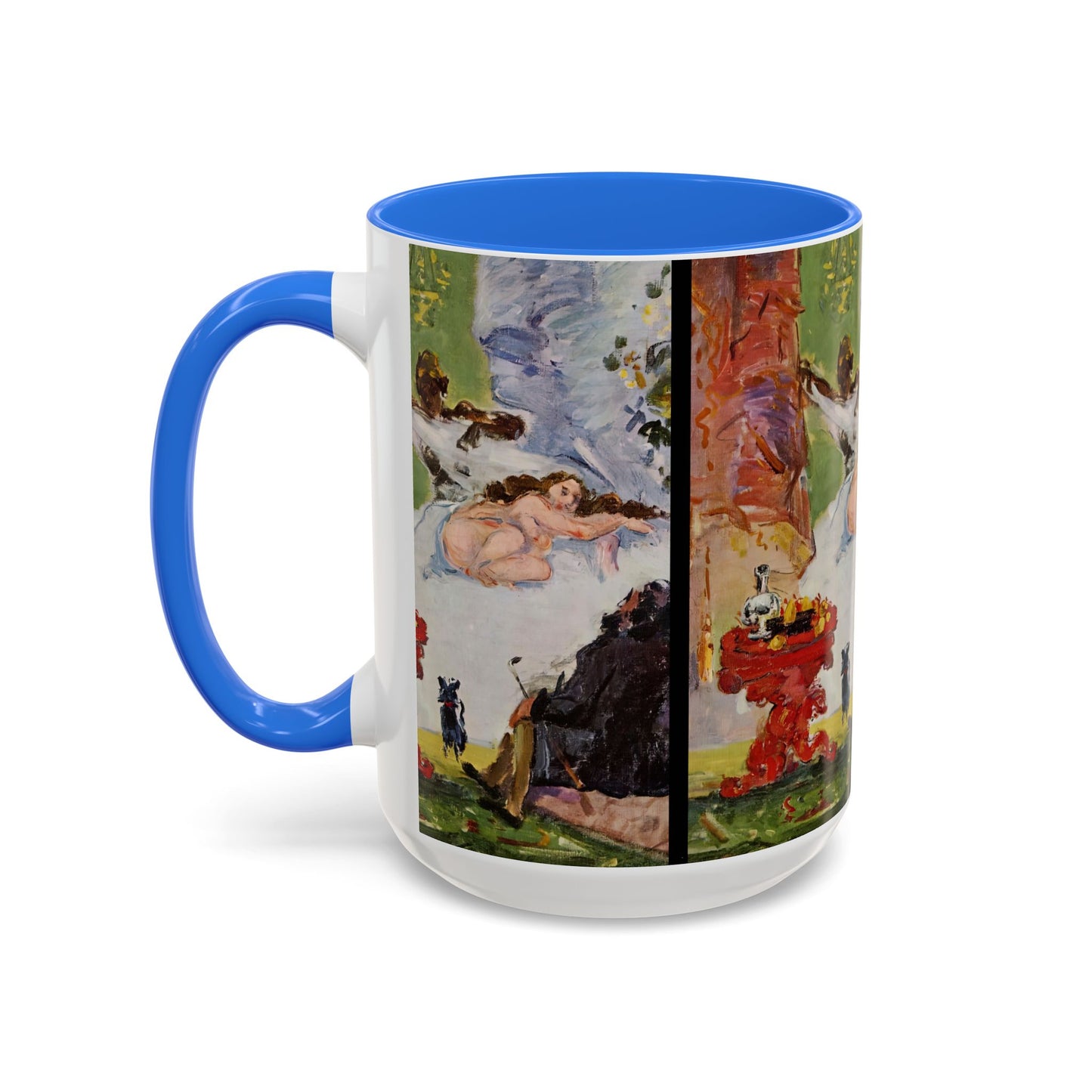 Cézanne, Paul - A Modern Olympia (1874) - Colorful Accent Mugs