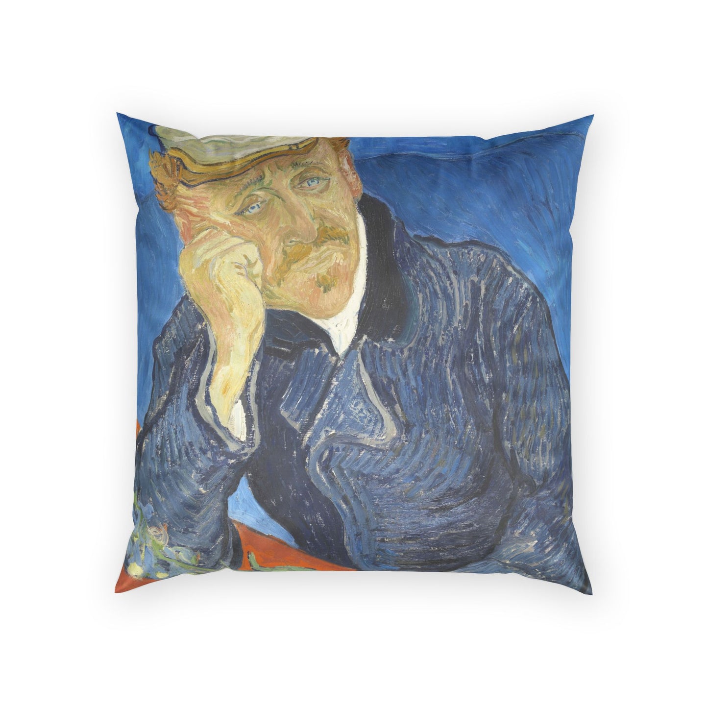 Van Gogh, Vincent - Portrait of Dr. Paul Gachet (1890) - Poly Velvet Pillow