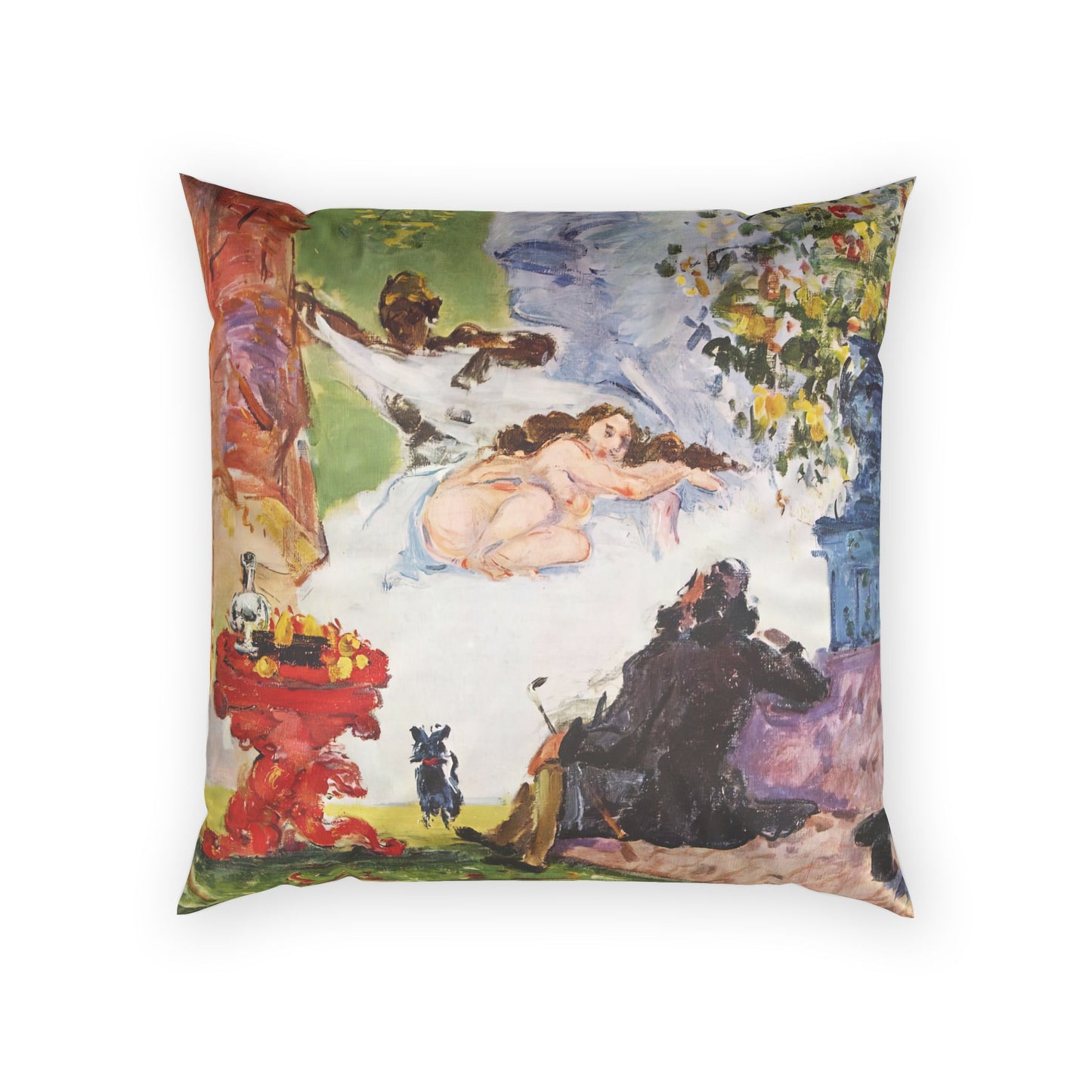 Cézanne, Paul - A Modern Olympia (1874) - Poly Velvet Pillow