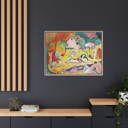 Matisse, Henri - The Joy of Life (1905) - Matte Canvas, Framed