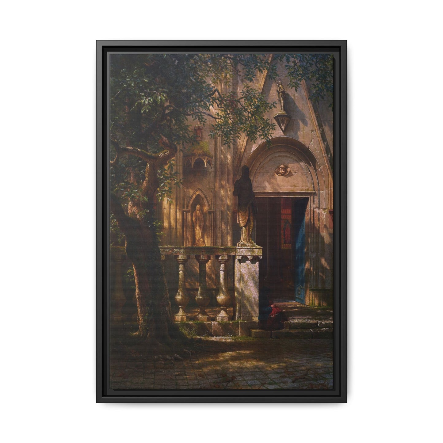 Bierstadt, Albert - Sunlight and Shadow  (1854) - Matte Canvas, Framed