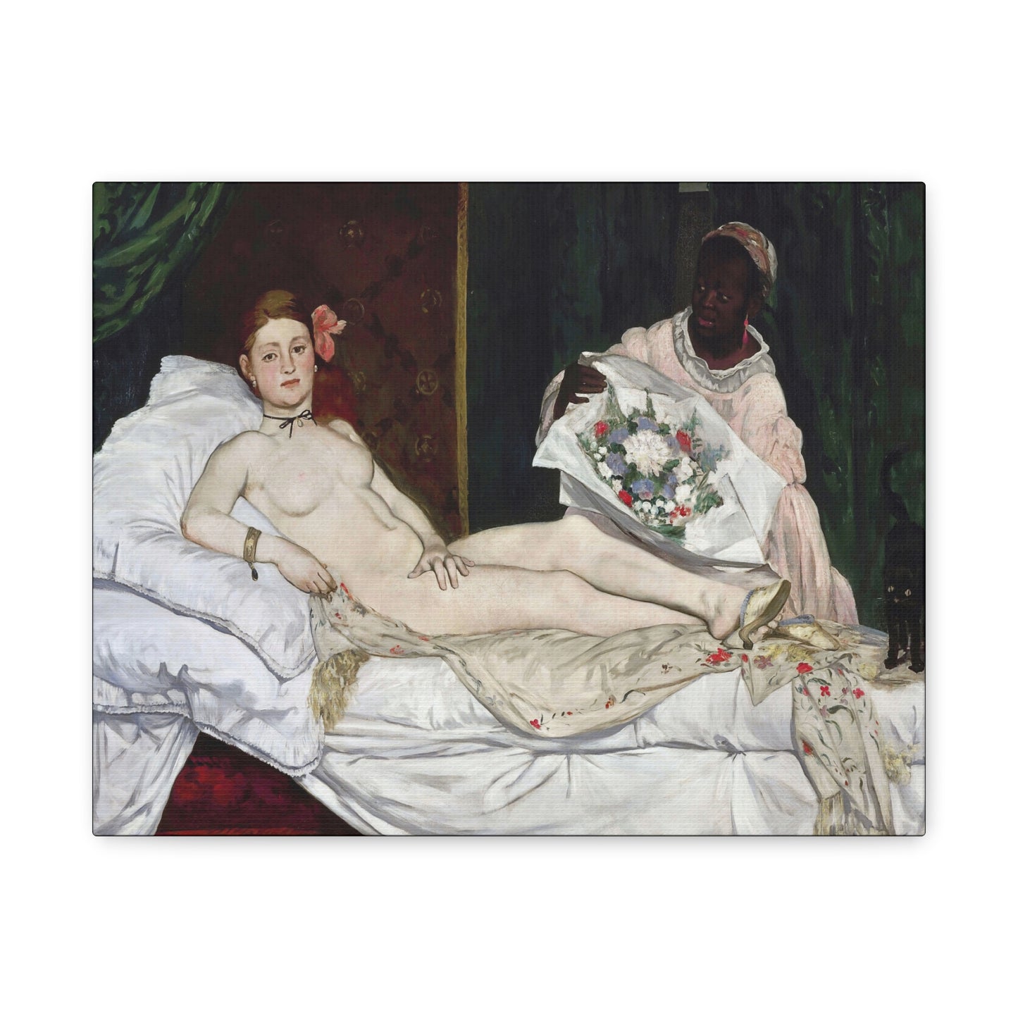 Manet, Édouard - Olympia (1870) - Canvas Block, unframed
