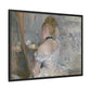 Morisot, Berthe - Woman at Her Toilette (1880) - Matte Canvas, Framed