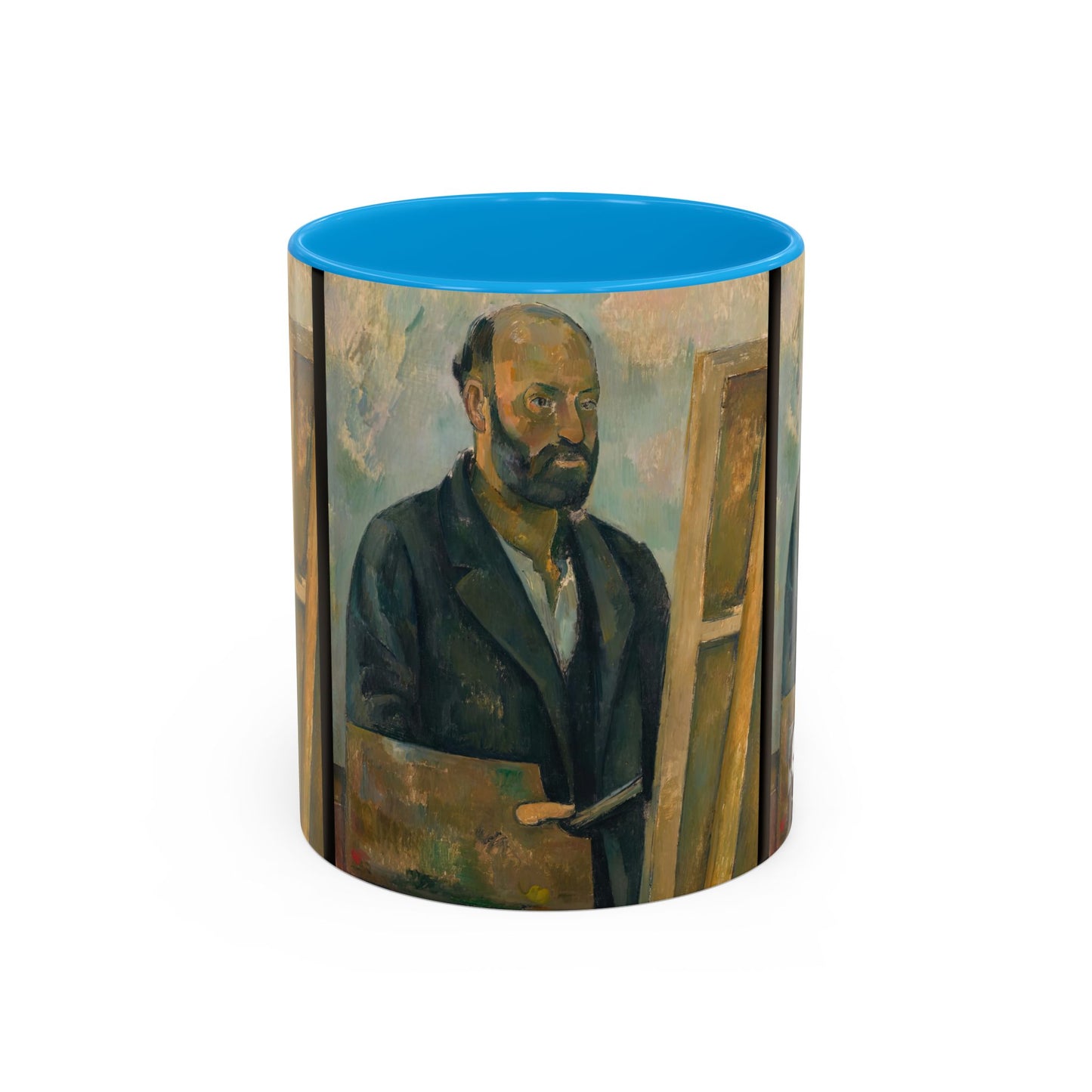 Cézanne, Paul - Portrait of the Artist with a Palette (1890) - Colorful Accent Mugs