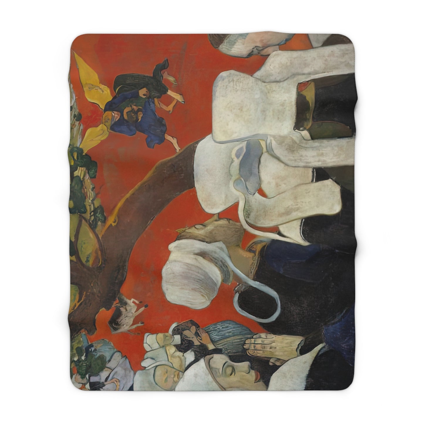 Gauguin, Paul - Vision of the Sermon (Jacob Wrestling with the Angel) (1888) - Sherpa Fleece Blanket
