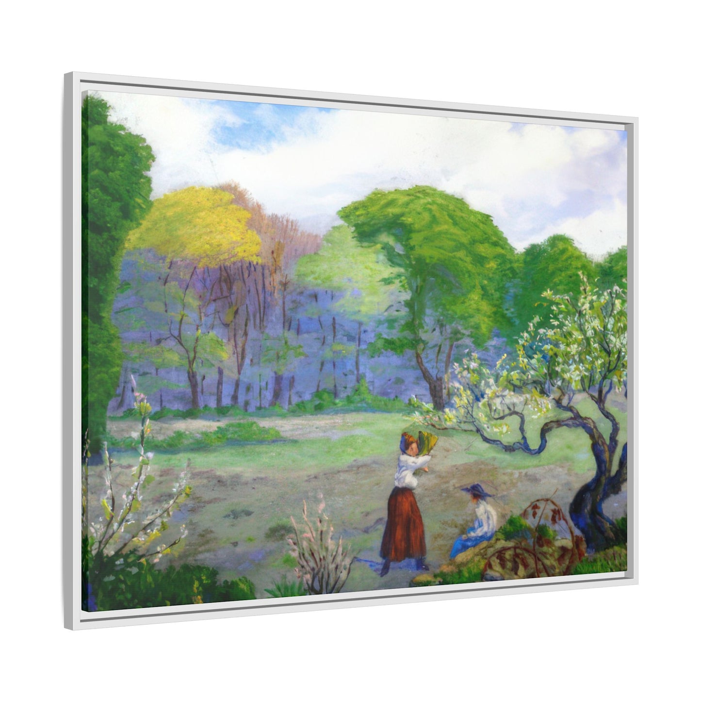 Ranson, Paul - Picking Flowers (1890) - Matte Canvas, Framed