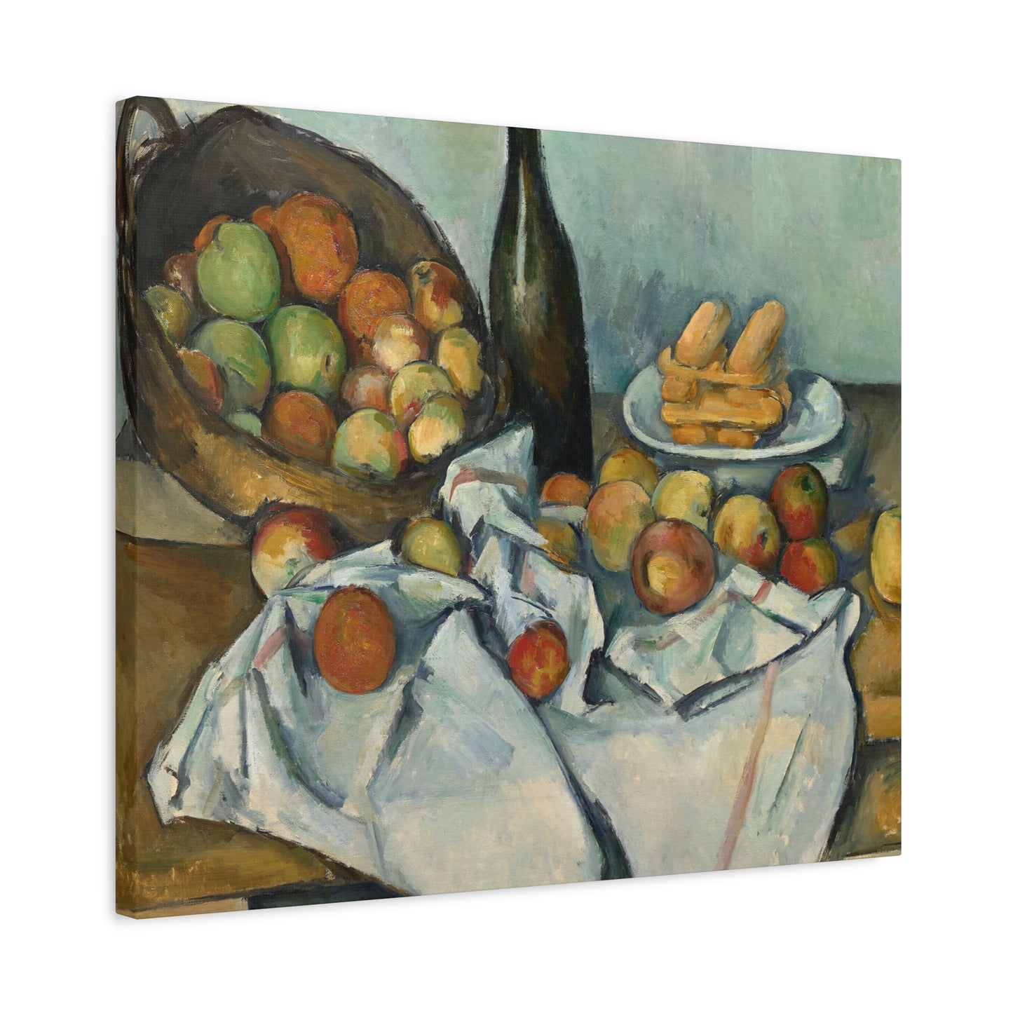 Cézanne, Paul - Basket of Apples (1893) - Canvas Block, unframed