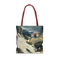 Cézanne, Paul - L’Estaque, Melting Snow (1870) - Tote Bag