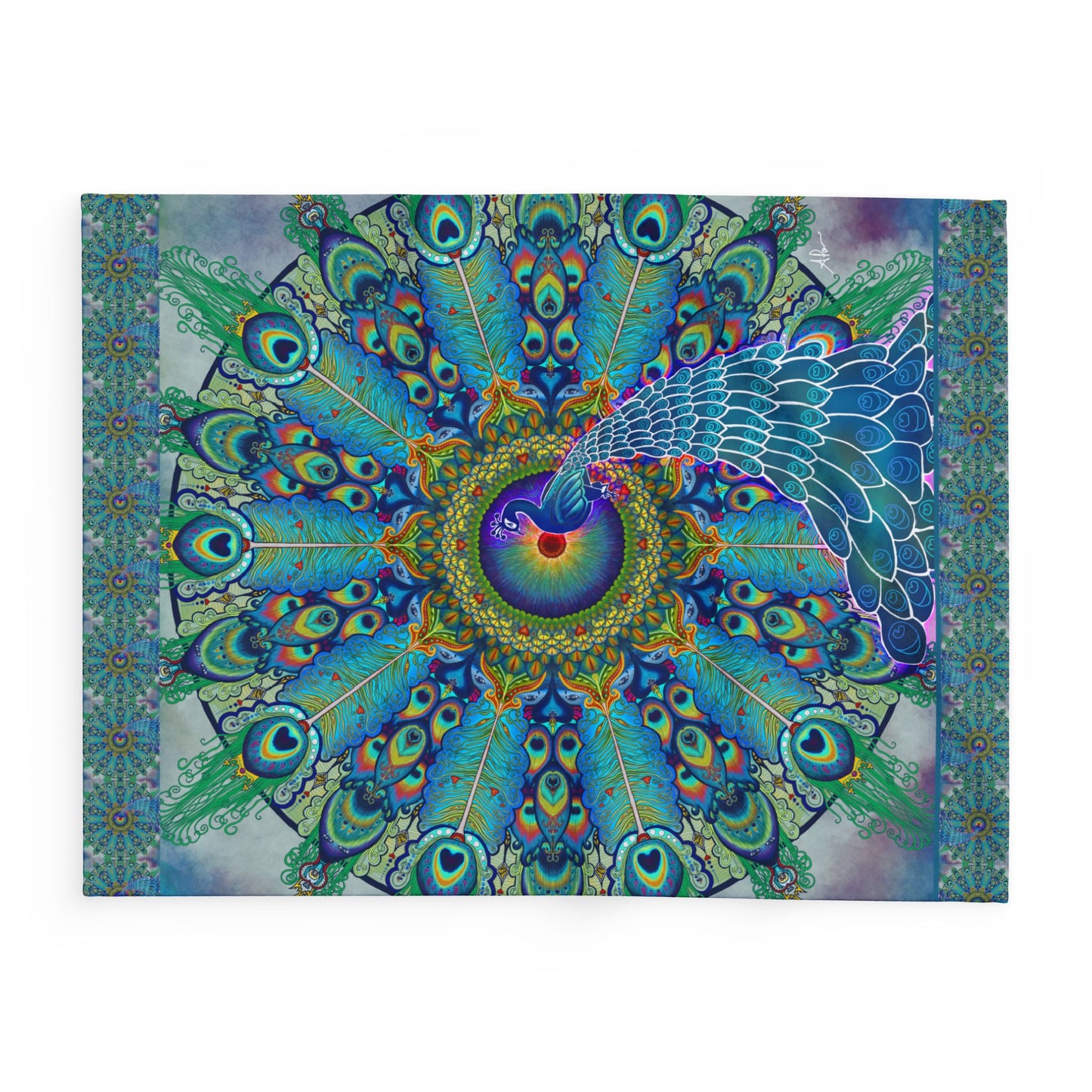 Pacio, Adam - Melek Taus Mandala - Arctic Fleece Blanket