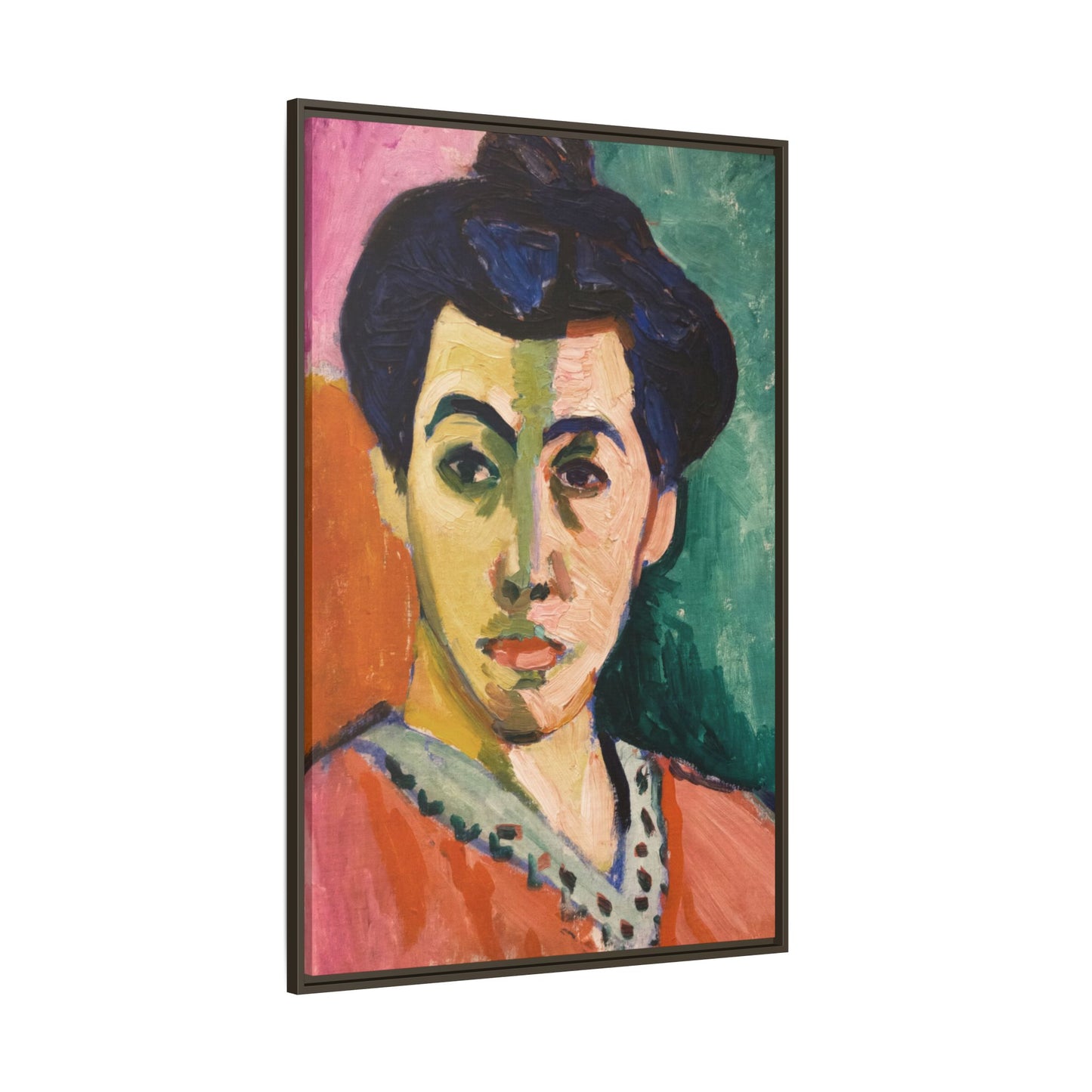 Matisse, Henri - The Green Stripe (1905) - Matte Canvas, Framed