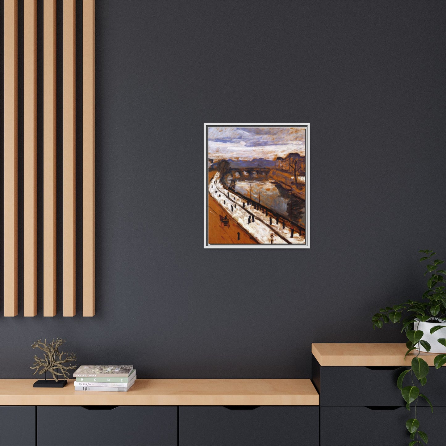 Marquet, Albert - Quai des Grands-Augustins (1905) - Matte Canvas, Framed