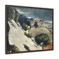 Cézanne, Paul - L’Estaque, Melting Snow (1870) - Matte Canvas, Framed