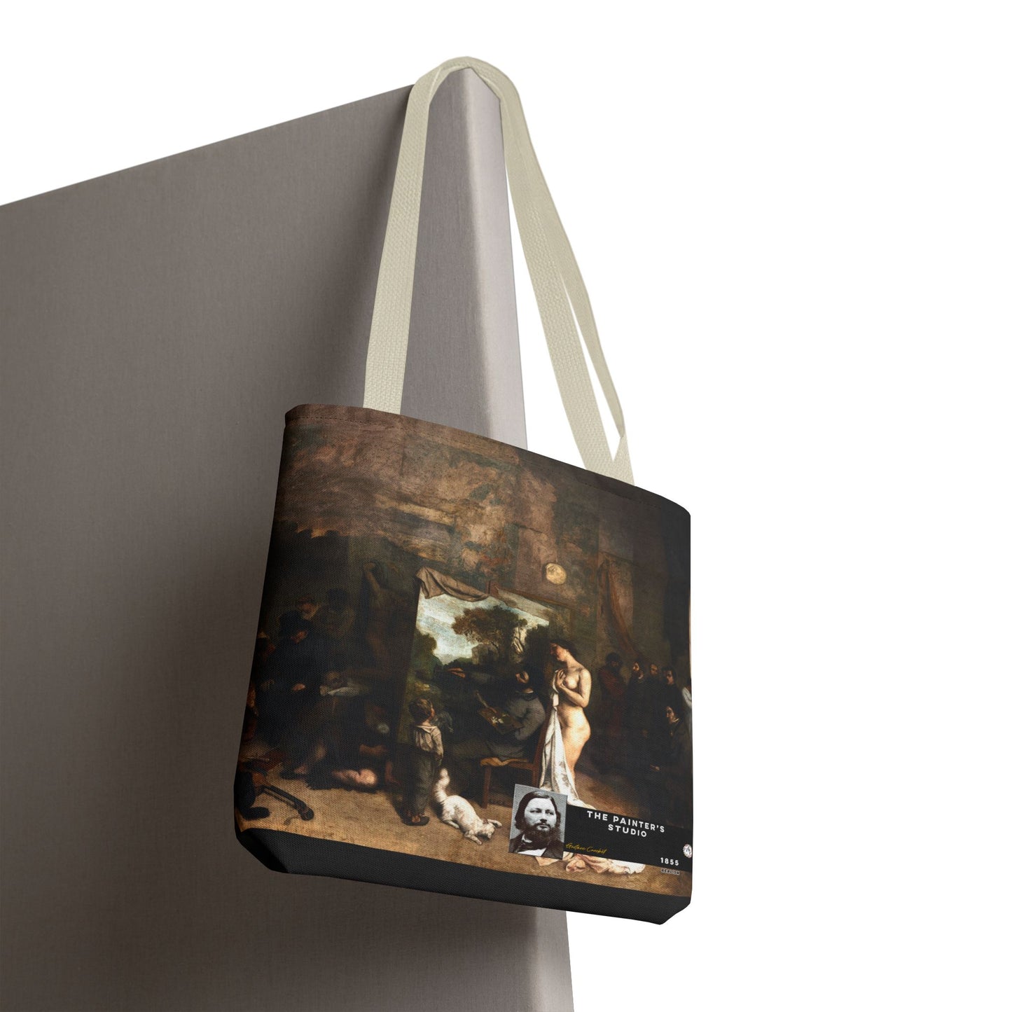Courbet, Gustave - The Painter’s Studio (1855) - Tote Bag
