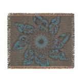 Monarch Butterfly Mandala - Woven Blanket