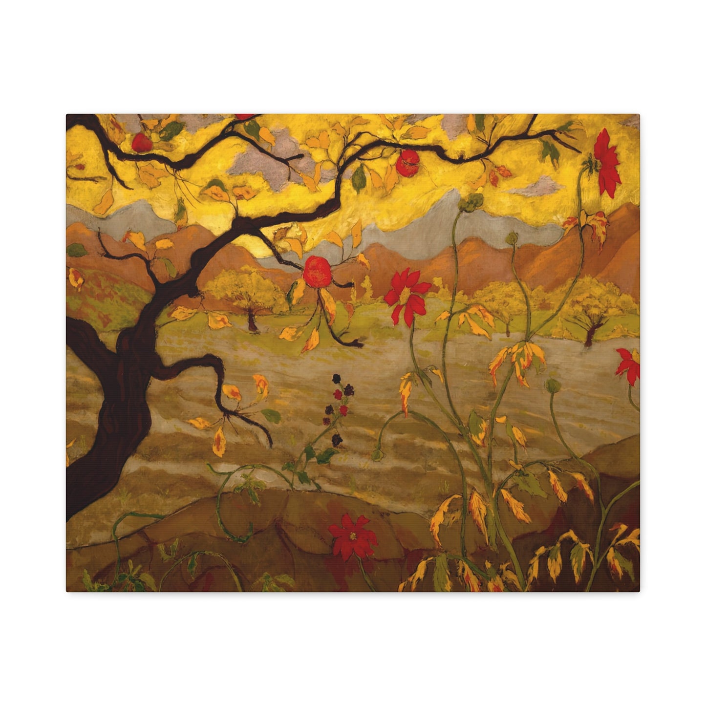 Ranson, Paul - Apple Tree with Red Fruit (1902) - Canvas Block, unframed