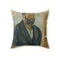 Cézanne, Paul - Portrait of the Artist with a Palette (1890) - Suede Square Pillow