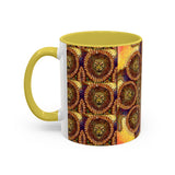 Lion Summer Mandala - Colorful Accent Mugs
