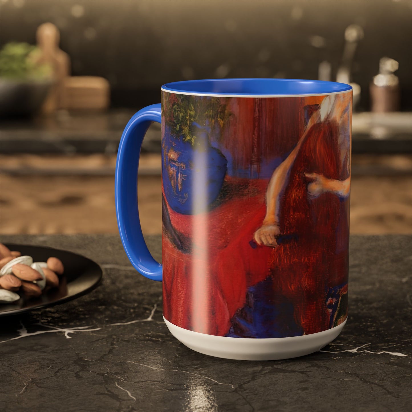 Ranson, Paul - The Golden Head of Hair (1909) - Colorful Accent Mugs