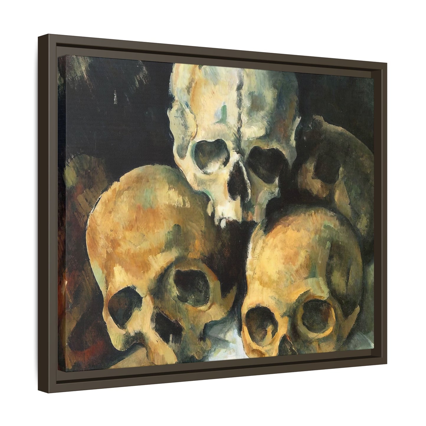 Cézanne, Paul - Pyramid of Skulls (1901) - Matte Canvas, Framed