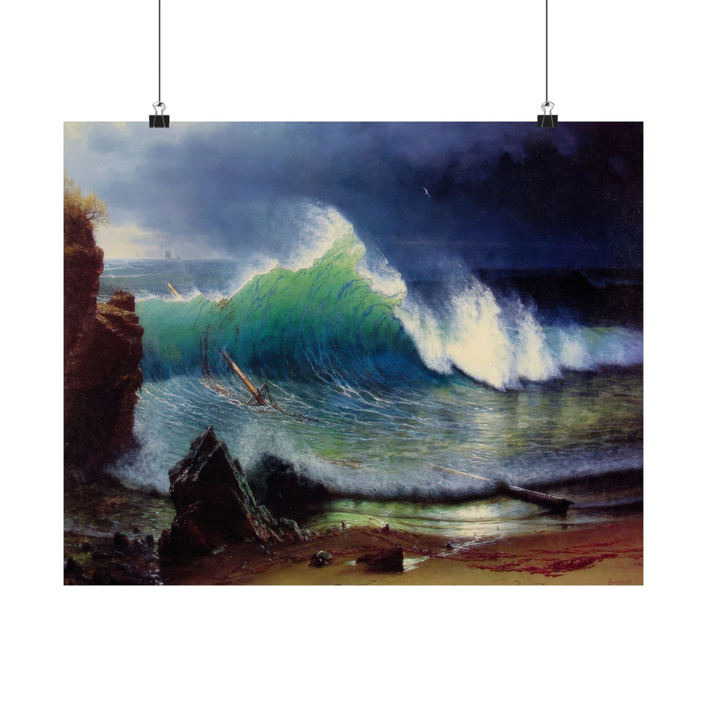 Bierstadt, Albert - Wind River (1859) - Satin Posters